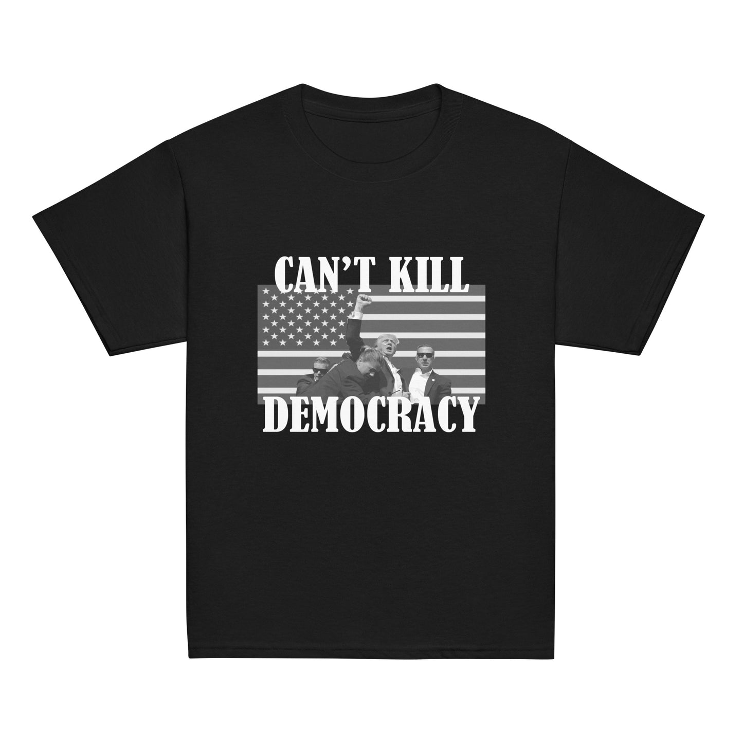 Can't Kill Democracy Black Kid's Tee